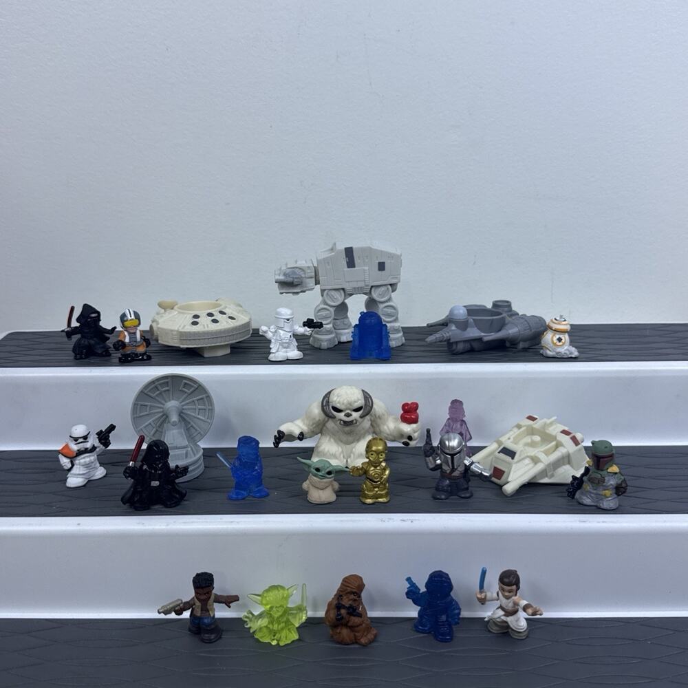 Star Wars Fighter Pods Micro Force Lot 24 Figures Vehicles Hasbro Mandalorian